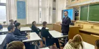 Встреча второго секретаря районного комитета ОО "БРСМ" Александра Осипенко с учащимися нашей школы